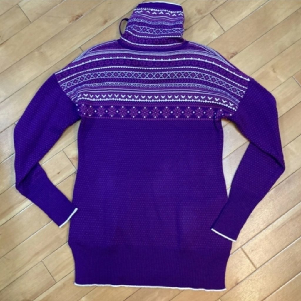 Avalanche Fair Isle Knit Turtleneck Sweater Nwt Sz S — image 2 of 8